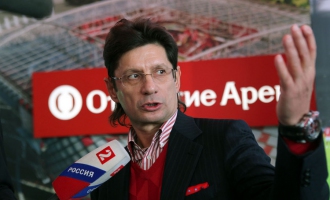 Леонид Федун во время интервью телеканалу «Россия 2».